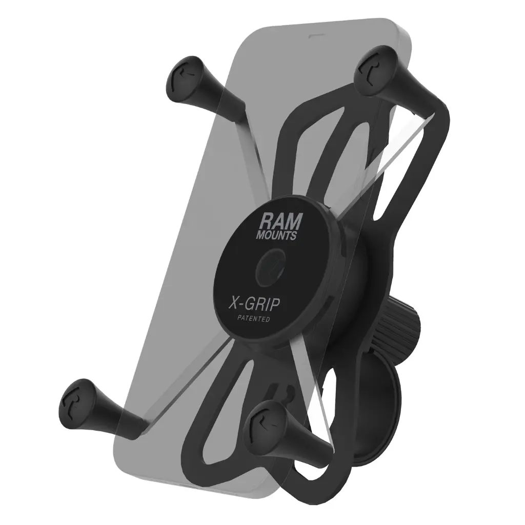 Soporte para teléfono grande X-Grip con correa resistente de Base del manillar                                                                                               Ram Mounts
                    
