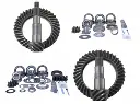 Kit Corona y Piñon Delantero,Trasero y kits de rodamientos de instalación Jeep Wrangler JK Rubicon 4.10-5.38 Relación Timken                                                               Revolution Gear

