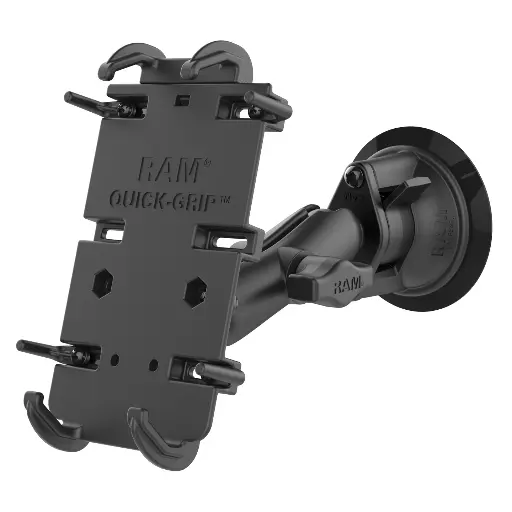 [RAM-B-166-PD4U] Soporte para teléfono XL con bloqueo giratorio Ventosa - Media                                                                Ram Mounts 
