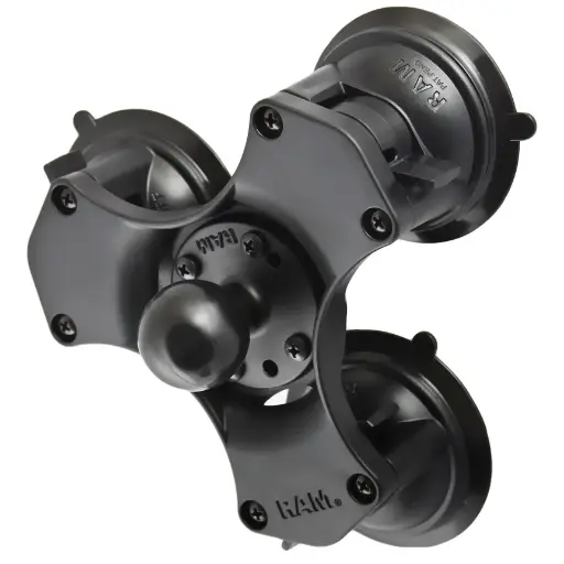[RAP-365-224-1U] Bloqueo Giratorio Base de bola de triple ventosa - tamaño C                                           Ram Mounts
               
